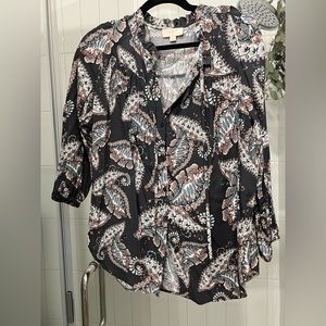 Loft quarter sleeve blouse medium petite